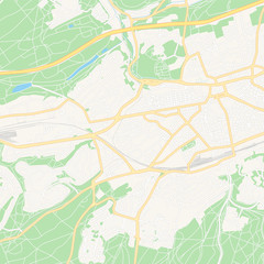 Fototapeta na wymiar Kaiserslautern, Germany printable map