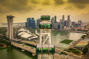 Singapore Flyer From Above