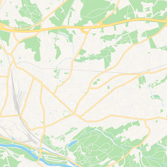 Witten, Germany printable map