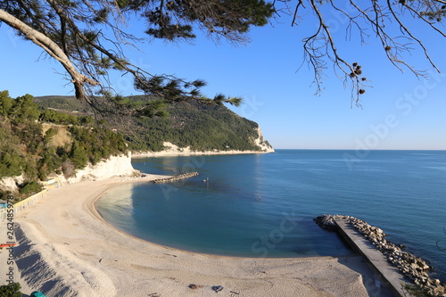 Sirolo Spiaggia Urbani Riviera Del Conero Stock Photo