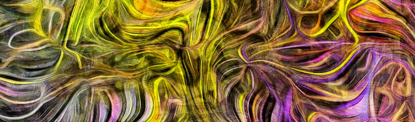 Fluid lines of color movement