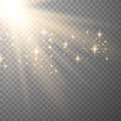 Vector transparent sunlight special lens.