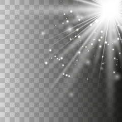 White glowing light explodes. 