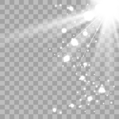 White glowing light explodes. 