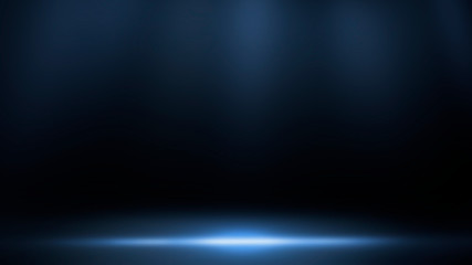 Empty black studio room. Dark background. Abstract dark empty studio room texture.  Product showcase spotlight background. Dark Studio Gallery. 