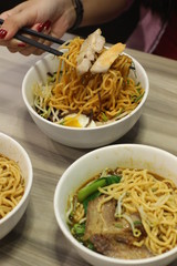 yummy ramen with chicken meat