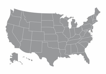 Fototapeta na wymiar USA map illustration