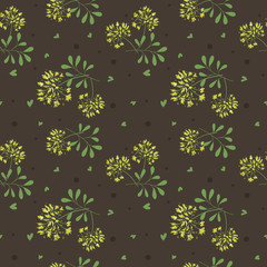 Fashionable pattern in small flowers. Floral seamless background for textiles, fabrics, covers, wallpapers, print, gift wrapping and scrapbooking. Raster copy