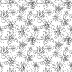 Fashionable pattern in small flowers. Floral seamless background for textiles, fabrics, covers, wallpapers, print, gift wrapping and scrapbooking. Raster copy