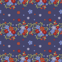 Fashionable pattern in small flowers. Floral seamless background for textiles, fabrics, covers, wallpapers, print, gift wrapping and scrapbooking. Raster copy 