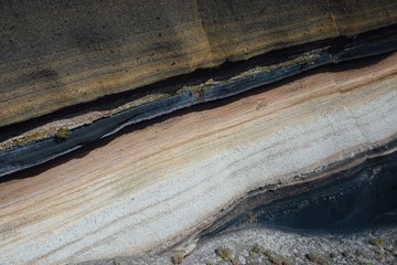 stratum of Earth crust in cross-section, abstract background - obrazy, fototapety, plakaty