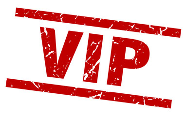 square grunge red vip stamp