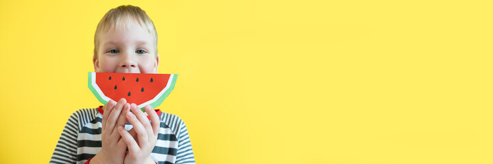 White boy messing around with a watermelon