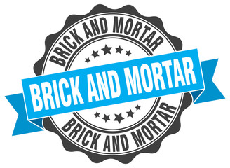 brick and mortar stamp. sign. seal