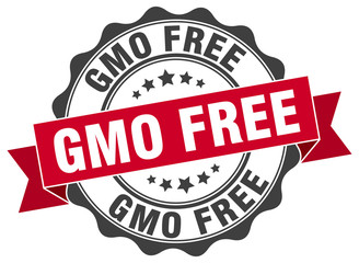 Obraz premium gmo free stamp. sign. seal