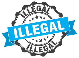 illegal stamp. sign. seal