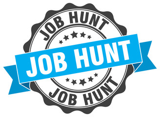 job hunt stamp. sign. seal