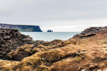 Looking at Vik in Iceland