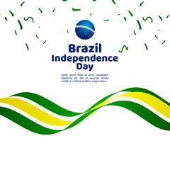 Brazil Independence Day Vector Template Design Illustration