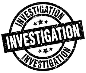 investigation round grunge black stamp