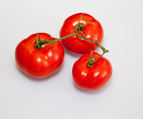 tomatoes isolated on white background