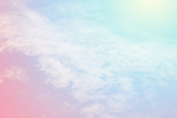 Obraz na płótnie Canvas cloud background with a pastel colour
