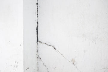 Fototapeta premium Concrete structures, old buildings have cracks