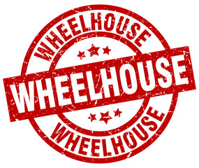 wheelhouse round red grunge stamp © Aquir