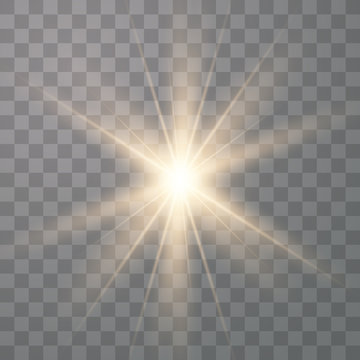 Gold glow light