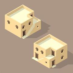 isometric Arab house