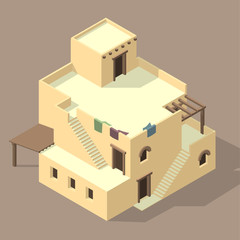 isometric Arab house