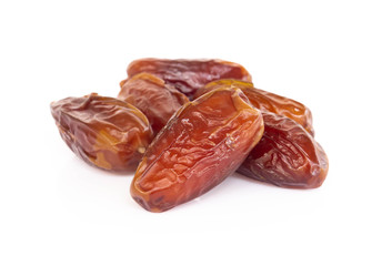 Date plam isolated on white blackground, Food healthy concept