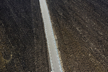 Obraz premium Spring fields drone view