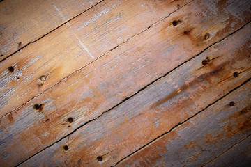Rustic brown wood planks background