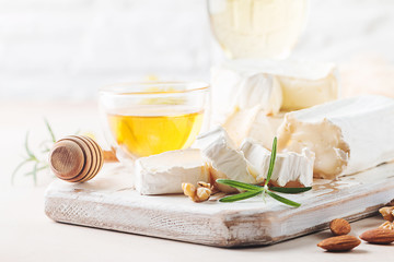 Camembert and brie cheese