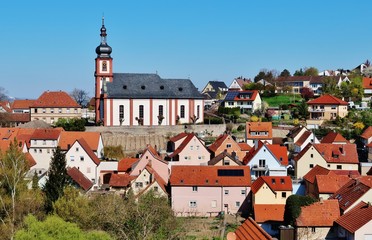 Fototapeta premium Pfarrkirche Retzbach, Unterfranken