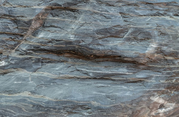 Closeup surface marble pattern at black marble stone wall textured background