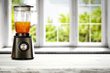 blender in kitchen 