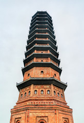Fototapeta na wymiar Bai Dinh pagoda, the largest complex of Buddhist temples in Vietnam