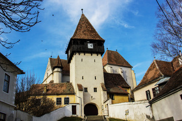 Obraz premium Kirchenburg in Bazna, Rumänien