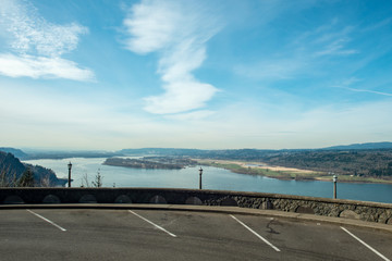 Fototapeta premium Parking spaces with views