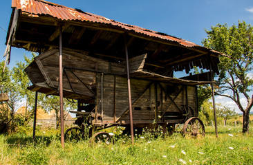 Old field machine in Romania
