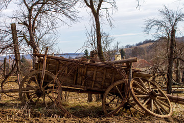 Fototapeta na wymiar Old horse cart