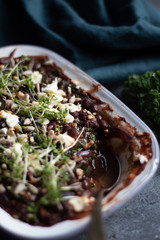 Bohnen und Grünkohl