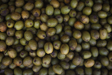 Asian market, exotic fruits