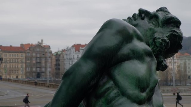 Estatua en Praga. Rep&uacute;blica Checa
