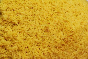 Chicken biryani with rice at street food