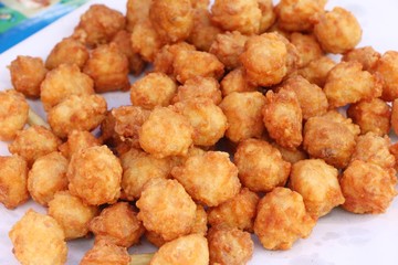 Fried chicken nuggets delicious at street food