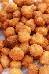 Fried chicken nuggets delicious at street food