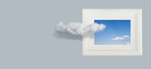 Conceptual image of sky clouds,
